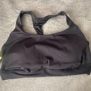 Womens 1X Black Sports Bra